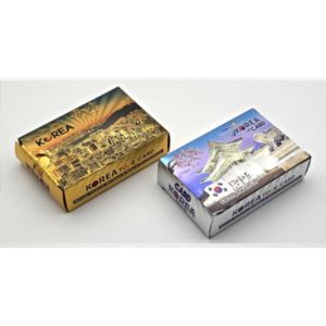 Chenquansarl-Jeu De 2 X 54 Cartes Avec Images Cor&eacute;ennes - Jeu De Rami, Bridge Et Poker, Rouge Et Bleu - Neuf