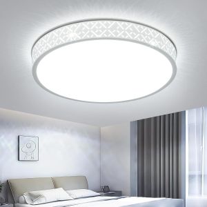 Plafonnier Led Chambre, Luminaire Plafonnier 6500k En Aluminium Pour Salon, Cuisine, 30cm 18w - Neuf