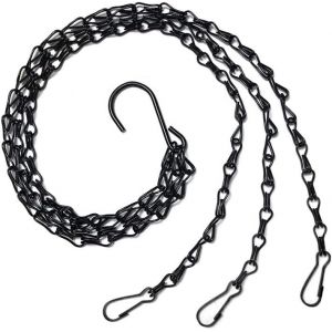 ERYI-Chaîne De Suspension, 2 Pièces Chaîne De Panier Suspendu, 50 Cm Chaîne Suspendue Avec Crochets Pour Jardin Diy Pot Fleurs Volière Lanternes - Neuf