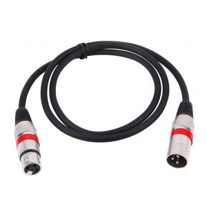 Cable audio XLR 3 broches male vers femelle M/F, cable blinde pour microphone et mixeur 1 m - Neuf