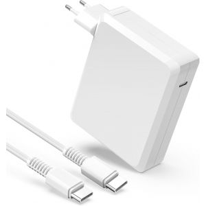 140W Chargeur MacBook, Chargeur USB C Compatible pour Mac Book Pro 16/15/14/13 Pouces, Mac Book Air 13 Pouces, iPad Pro (2022-2016) et Tous Les Appareils USB C, avec 1.8M USB C Alimentation Rapide - Neuf