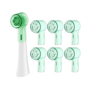 Couvercle Anti-Poussière Pour Tête De Brosse À Dents, 6 Pièces, Pour Brosses À Dents À Tête Ronde Oral-B, Vert - Neuf