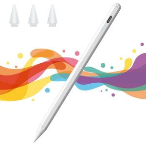 Compatible Stylet Pen Pour Ipad, Stylet Tablette Ipad Pour Ipad 2018-2024,Rejet De Palme Compatible Avec Ipad 10/9/8/7/6 Ème Génération, Air 3/4/5, Mini 5/6 - Neuf