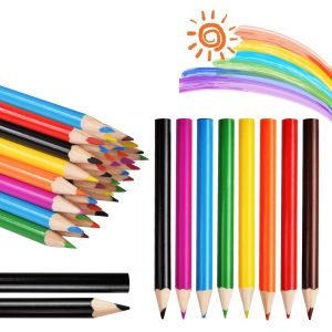 Eryi-Mini Crayon Arc-En-Ciel, 10 Sets Of 8 Crayon De Couleurs, 8 Couleurs Crayon Pour Enfants, Crayon Épais Pour Maison Ecole Enfant Dessin Coloriage Esquisse, Cadeau Enfant, Rentrée Scolaire - Neuf