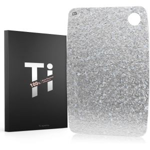 Planche &Agrave; D&eacute;couper En Titane,Planche A Decouper En Titane 100% Pur Pour Cuisines Avec Certification Epa,Planches &Agrave; D&eacute;couper Antibact&eacute;riennes Double Face Pour Cuisine Et Cuisson &Agrave; L'ext&eacute;rieur(30x20 Cm - Neuf