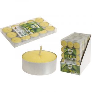 Wurko - Bougie Chauffe-tasse &agrave; La Citronnelle (paquet De 15 Pi&egrave;ces) - Neuf