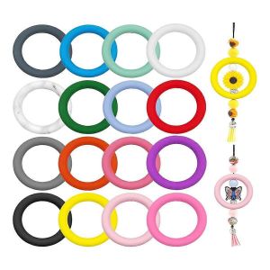 16 Pcs Joint Torique Perlé En Silicone 65mm Anneau Rond En Silicone Avec 2 Trous - Neuf