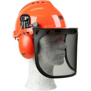 VornixorSarlshopOREGON Yukon Casque de S&eacute;curit&eacute; pour Tron&ccedil;onneuse avec Protections Auditives et Visi&egrave;re en Maille d'Acier (562412) - Neuf