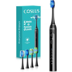 Kalanka-C30 Cepillo De Dientes El&eacute;ctrico S&oacute;nico:5 Modes Avec 3 Niveaux D'intensit&eacute; - Con&ccedil;u Pour Les Dents Sensibles -Convient &iquest;&Agrave; Une Utilisation &iquest;&Agrave; Domicile Ou En Voyage - Deux Types De T&ecirc;tes De Bros - Neuf
