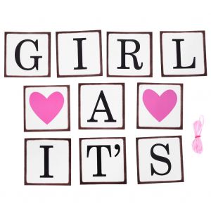 Hjlian Guirlande De Fanions, Banniere, Fete D'anniversaire, Baby Shower, Vacances, Decoration Diy (Fille) - Neuf