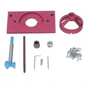 XYONG Kit de gabarit de charniere, outil de guidage de percage en alliage d'aluminium pour ouvre-trou de porte, quincaillerie d'armoire - Neuf