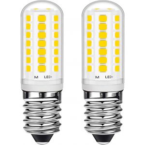 E14 Led Ampoules 3w Blanc Naturel 28w Équivalent Halogène À Économie D'énergie,Petite Vis Edison 360lm Pour Congélateur/Hotte Aspirante/Machine À Coudre Lot De 2 - Neuf