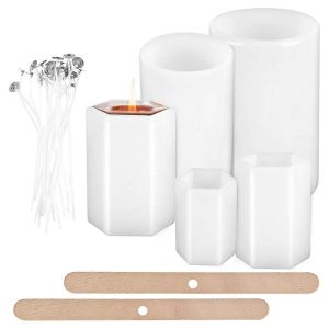 Moule &Agrave; Bougie En Silicone,Moule &Agrave; Bougie Pilier Pour La Fabrication De Bougies,Moule De Fabrication De Bougies Bricolage - Neuf