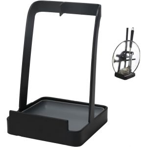 Kalanka-Support De Couvercle Et Repose-Cuill&egrave;re En Acier - Support Multifonction Pour Casserole Avec Porte-Cuill&egrave;re Noir - Neuf