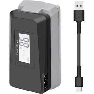 Sjzg-Lcd Chargeur De Batterie Usb Avec Qc3.0 Pour Drone Dji Mini 4k/2,Mini 2 Se, Station De Recharge Hub Accessoires - Neuf