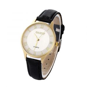 Gaiety Femmes &Eacute;l&eacute;gante Montre En Cuir Pu Analogique Quartz Montre-Bracelet (Noir) - Neuf