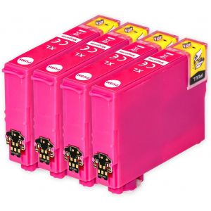 Lot de 4 Cartouches d'encre Magenta compatibles T2993 (s&eacute;rie 29XL) pour Epson XP-255 XP-257 XP-332 XP-335 XP-342 XP-345 XP-352 XP-355 XP-432 XP-435 XP-442 XP-445 XP-452 XP-455 Paquet : - Neuf