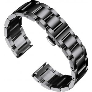 Eryi-Bracelet De Montre En Acier Inoxydable Épais Bracelets De Montre En Métal Lourd Fini Brossé Mat Poli Bracelet Montre De Remplacement Pour Hommes Femmes 16mm/18mm/20mm/21mm/22mm/23mm/24mm/26mm - Neuf