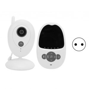 Babyphone Video Sans Fil Avec Interphone Bidirectionnel, Vision Nocturne, Moniteur De Temperature, Prise Ue 100-240 V - Neuf