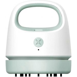 Mini aspirateur de bureau portable Aspirateur sans fil portable USB Rechargeable Desktop Duster Déchets alimentaires ménagers Nettoyeur de poils d'animaux pour Keyboa - Neuf