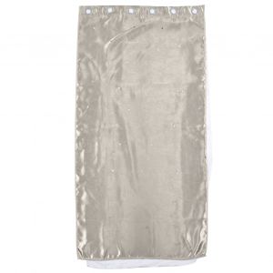 Hjlian Rideau Occultant Double Creux Respirant En Polyester Naturel Droit Pour Chambre A Coucher, Salon, Salle D'ecole, Couleur Creme - Neuf