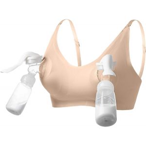 Soutien-Gorge De Maternité Et D'allaitement Sans Couture Pour L'allaitement Et Le Sommeil Pendant La Grossesse, Avec Rallonges De Soutien-Gorge Et Clips Supplémentaires - Neuf