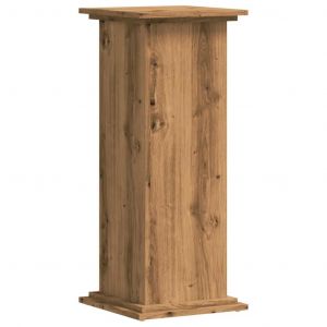 Support Pour Plantes Meuble Fleur 33 X 33 X 80 Cm Bois D'ing&eacute;nierie Marron Helloshop26 02_0045153 - Neuf