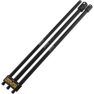 ERYI-Jeu De 3 Adaptateurs Porte Douille 12"" = 30Cm De Long, Entraînement 6 Pans (1/4"" = 6,35, 1/2"" = 9.5, 3/8"" = 12,7Mm) Socket Adaptor Converter Set, Tournevis Porte-Embout Ou Une Perceuse Visseuse - Neuf