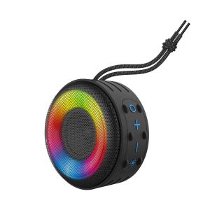 Bluetooth haut-Parleur de Douche, Étanche IPX7 Mini haut-Parleur avec LED, Portable d'Extérieur sans Fil de haut-Parleur avec 8W & 24H de temps de jeu, Parfait pour la Douche, - Neuf