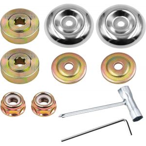 SUBZONAL-12PCS Kit de Ecrou de Débroussailleuse , Rondelles Metal de Debroussailleuse, Pieces Détachées pour Debroussailleuse, Kit Fixations Remplacement pour Jardin Tondeuse à Gazon - Neuf