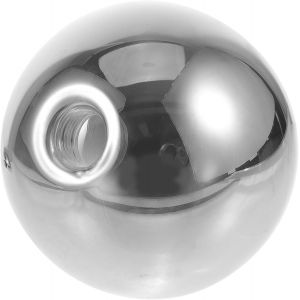 Subzonal-Abat-Jour Vintage En Forme De Boule De Verre Gris Fum&eacute; - Abat-Jour Tambour - Abat-Jour En Maille Noire - &Eacute;clairage Gris - Neuf