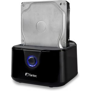 Usb3.2 Gen1 Docking Station For 1X Sata 3.5/2.5 Inch Ssd/Hard Disk,Transfer Rates Up To 5Gbit/S (Superspeed),High-Gloss Plastic,Black - Neuf