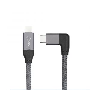 C&acirc;ble de donn&eacute;es USB-C vers USB-C 100W, 20Gbps, 4K, coud&eacute; - Charge rapide et transfert de donn&eacute;es haute vitesse 1.5m - Neuf