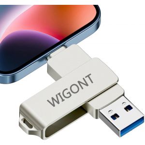 KALANKA-64 Go Cle USB pour iphone n'a Pas Besoin de Télécharger l'application.Cle USB pour iphone Compatibles avec Les i0S/iPad/Android. La Clef Stockage Peut Sauvegarder Plus de Photos et de Vidéos. - Neuf