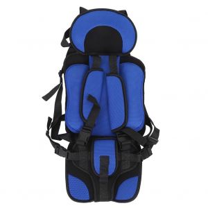 Portable Enfants B&eacute;b&eacute; Voiture Si&egrave;ge De S&eacute;curit&eacute; Convertible Dossier Coussin De Chaise (Bleu Noir) - Neuf