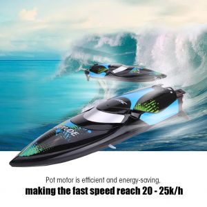 Bateau telecommande 2,4 GHz, vitesse de 25 km/h, modele de bateau de course, jouet, bateau, embarcation - Neuf