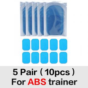 Ems Stimulateur Musculaire Formateur Intelligent Fitness Entraînement Abdominal Électrique Corps Perte De Poids Dispositif Minceur Couleur Rose - Type 5bag Gel(10pcs) - Neuf