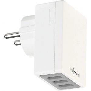 Chargeur Secteur Avec 3 Ports Usb Et Technologie Smart Power - 17 W - Neuf