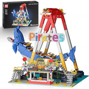 11017 Parc D'Attractions - Jouet De Construction &Eacute;lectrique - Bateau Pirate - Blocs De Construction Moc Corsair - Kit De Mod&eacute;lisation - Kit De Construction Compatible Avec D'Autres Marques - Neuf