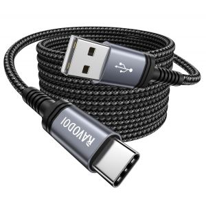 C&acirc;ble De Charge Usb C 3 M En Nylon Tress&eacute; Usb C Pour Iphone 15 Pro , Switch, Ps5, Samsung Galaxy S21 S22 S23 S24 Ultra S20 S10 S9, A52 A33 A34 A12 A21s A41 A51 A71, Xperia[X3920] - Neuf