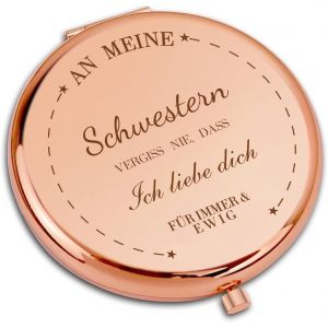 Kal-Cadeau Pour S?Ur - Cadeau D'anniversaire Pour S?Ur - Miroir Cosmétique - Cadeau D'anniversaire Ou De Noël Pour S?Ur - Neuf