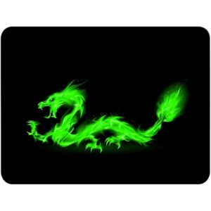 KAL-Tapis De Souris L 36 X 25 Cm, Mouse Pad, Dragon De Feu, Tapis De Souris En Tissu, Antidérapant, Silencieux, Le Jeu Vidéo, Bureau, Home Office, Lavable, Enroulable, Découpé Au Laser - Neuf