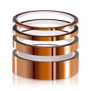 Lot De 4 Ruban Adhésif Silicone Polyimide Kapton Résistant Aux Hautes Températures 260¿-Longueur 30m Pour Masquage,Soudure,Carte De Circuit Imprimé Isolant Diy - Neuf
