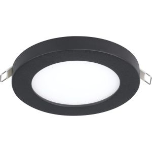 KAL-Spot Encastrable Led Fueva Flex, Lampe De Plafond Encastrée, Plafonnier À Encastrer Rond, Luminaire En Aluminium Noir Et Plastique Blanc, Blanc Neutre, Ø 11,7 Cm - Neuf