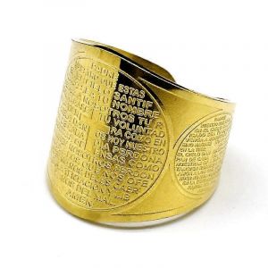Croix De La Bible Chrétienne Bague Pour Femmes Hommes Acier Inoxydable Or Argent Couleur Prière Religieuse Hommes Bagues Bijoux Anillos R613gd - Neuf