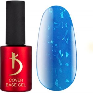 Vernis Semi Permanent - Bleu Néon Brillants Flocons Camouflage - Vernis Gel Uv Semi Permanent Gel Ongle -7ml- Base Gel Cover Blue Flakes - Base Coat - Neuf