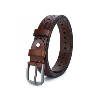 (Kaki 100cm)Femmes Ceinture En Cuir, Fine Ceinture D'une Robe, Solide, Boucle Ardillon - Neuf