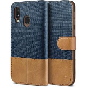 JGD-Coque pour Samsung A40, Etui pour Samsung Galaxy A40 Housse en Cuir de Protection, Portefeuille en Cuir Polyur&eacute;thane, Crochet, Pochette pour Monnaie, Fermeture Magn&eacute;tique, Bleu - Neuf