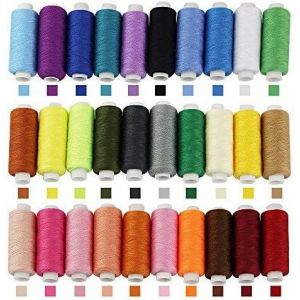 Chenquansarl-30 Bobines Fils À Coudre, 250 Cour Fils De Machine À Coudre En Polyester Multicolore Bobine De Fil Sewing Thread Set Rouleaux De Fil À Coudre Pour Broderie Machine À Coudre Et Couture À - Neuf