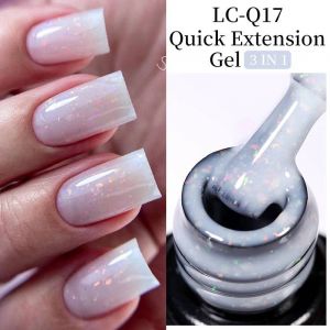 Lilycute 7ml Extension Rapide Gel Pour Ongles Vernis Semi Permanent Acrylique Cristal Blanc Clair Nude Gel Vernis &Agrave; Ongles Uv Construction Gel.Extension-Q17 - Neuf